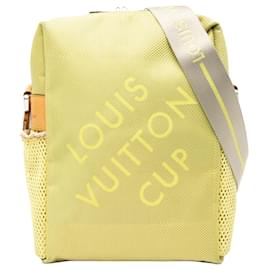 Borsa a tracolla Louis Vuitton Damier Geant LV Cup Weatherly verde