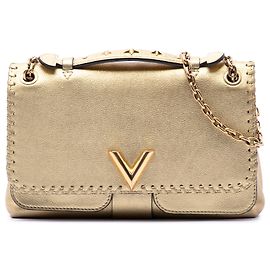 Louis Vuitton Cuir Plume Ecume Metallic Gold Very Chain Bag Umhängetasche