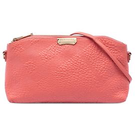Bolsa transversal Chichester em couro de grão fino com estampa check rosa Burberry