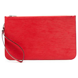 Pochette Louis Vuitton Epi Neverfull rossa