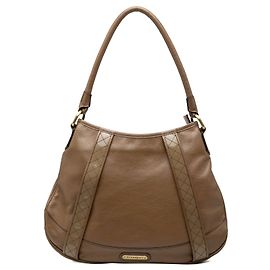 Braune Burberry Leder-Schultertasche