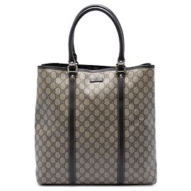 Tote verticale Gucci GG Supreme beige