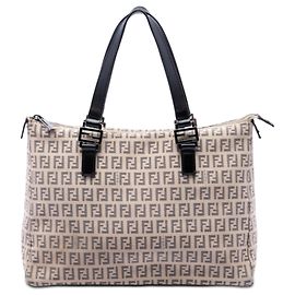 Tote in tela Fendi Zucchino beige
