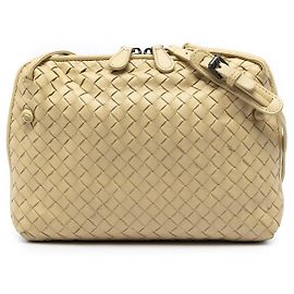 Bolso bandolera Bottega Veneta Nappa Intrecciato Nodini amarillo