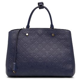 Bolso azul Louis Vuitton Monogram Empreinte Montaigne GM