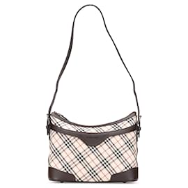 Borsa a tracolla in tela Burberry Nova Check beige