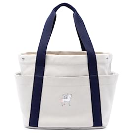 Borsa pannolini Hermès Toile Cabriole bianca