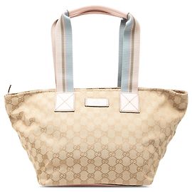 Gucci GG Canvas Web Tote Rosa