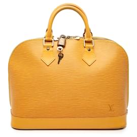 Gelbe Louis Vuitton Epi Alma PM Handtasche