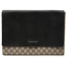 Clutch Gucci Large GG Supreme nera