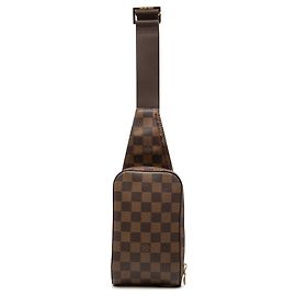 Borsa a tracolla Louis Vuitton Damier Ebene Geronimos marrone
