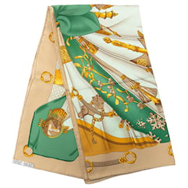 Hermès Soleil de Soie Seidentuch 90 Grün