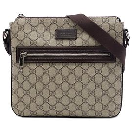 Borsa a tracolla Gucci GG Supreme beige