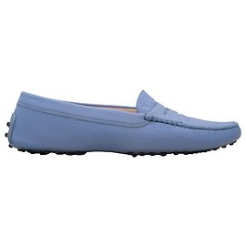 Mocasines de conducción en cuero azul Tod's Talla 39.5