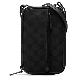 Borsa a tracolla Gucci GG Canvas nera