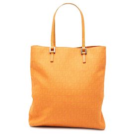 Tote in tela Fendi Zucchino arancione