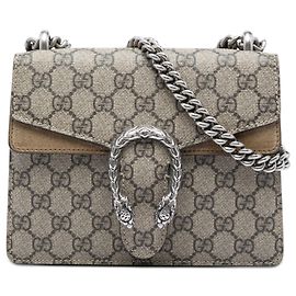 Petit sac bandoulière Gucci Small GG Supreme Dionysus beige