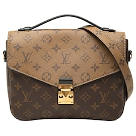 Borsa Louis Vuitton Monogram Reverse Pochette Metis marrone