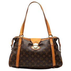 Borsa a tracolla Louis Vuitton Monogram Stresa PM marrone