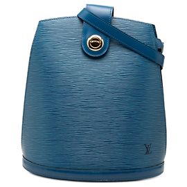 Bolso de hombro Louis Vuitton Epi Cluny azul