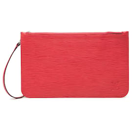 Pochette Epi Neverfull rossa Louis Vuitton