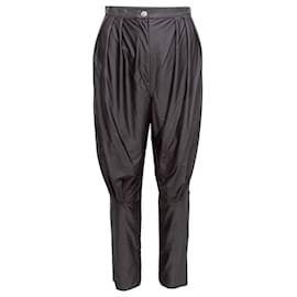 Black Chanel Striped Nylon Jodhpur Pants Size FR 38