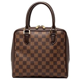 Sac à main Brera en toile Damier Ebene marron Louis Vuitton