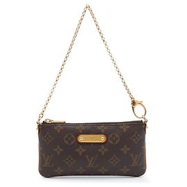 Borsa a Spalla Louis Vuitton Monogram Pochette Milla MM Marrone