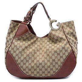Tote Charlotte en toile GG Gucci beige