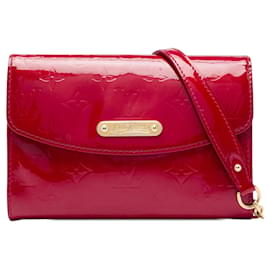 Borsa a tracolla Louis Vuitton Monogram Vernis Bel Air rossa