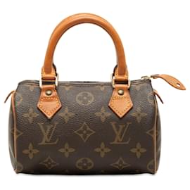 Borsa Louis Vuitton Monogram Mini Speedy HL marrone