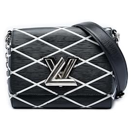 Borsa a tracolla Louis Vuitton Epi Malletage Twist nera