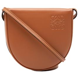 Borsa a tracolla LOEWE Mini Soft Calfskin Heel Pouch marrone