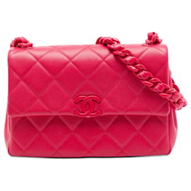 Borsa a tracolla Chanel Medium Caviar My Everything Flap Rossa