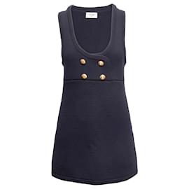 Strick-Latzkleid Celine Navy Größe US S - Céline
