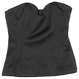Top corsé palabra de honor negro Lanvin Talla FR 34