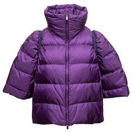 Chaqueta acolchada morada Miu Miu Primavera/Verano 2014 de manga tres cuartos Talla IT 46