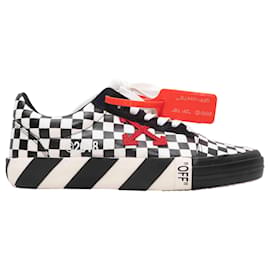 Sneakers basse a scacchi bianchi e neri Off-White Taglia 38 - Off White