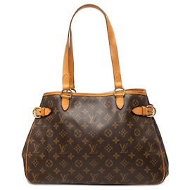 Borsa Tote Orizzontale Louis Vuitton Monogram Batignolles marrone