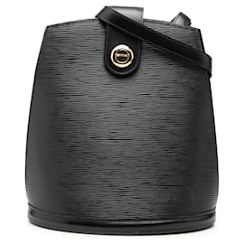 Black Louis Vuitton Epi Cluny Shoulder Bag