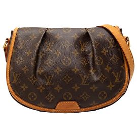 Bolsa transversal Louis Vuitton Monogram Menilmontant PM marrom