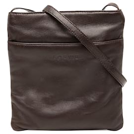 Borsa a tracolla in pelle nappa marrone LOEWE
