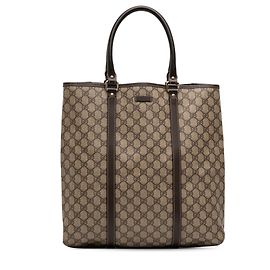 Tote verticale Gucci GG Supreme marrone