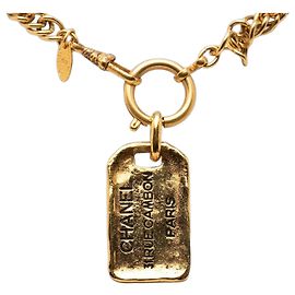 Collana con pendente placcato oro 31 Rue Cambon Gold Plated Gold Chanel