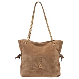 Jamie Tasche aus Wildleder in Tan Saint Laurent