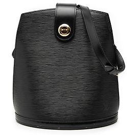 Borsa a tracolla Louis Vuitton Epi Cluny nera