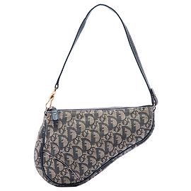 Pochette à l'épaule Blue Dior Mini Diorissimo Canvas Saddle Pochette de Dior
