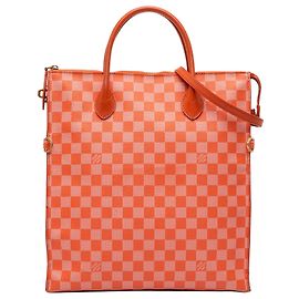 Borsa satchel Louis Vuitton Damier Couleurs Mobil Piment arancione