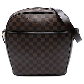 Borsa a Spalla Louis Vuitton Damier Ebene Ipanema GM Marrone