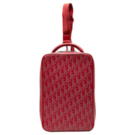 Borsa Satchel Galaxy World Tour in pelle di vitello traforata Dior Oblique rossa
